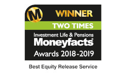Moneyfacts Awards 2018 & 2019 Two Times Best Equity Release Service